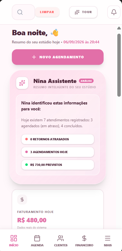 Início com resumo inteligente